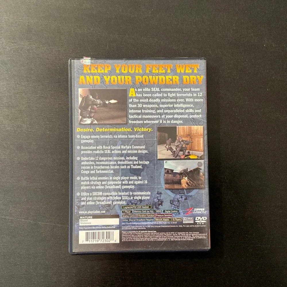 SOCOM U.S. Navy Seals Greatest Hits Playstation 2 PS2 Complete CIB‎